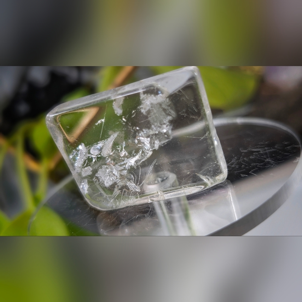 Mini Clear Quartz Crystal Charging Plate